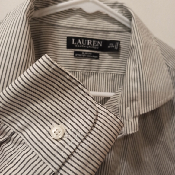 Ralph Lauren Black Label Button Up Dress Shirt Mens large - Picture 3 of 16